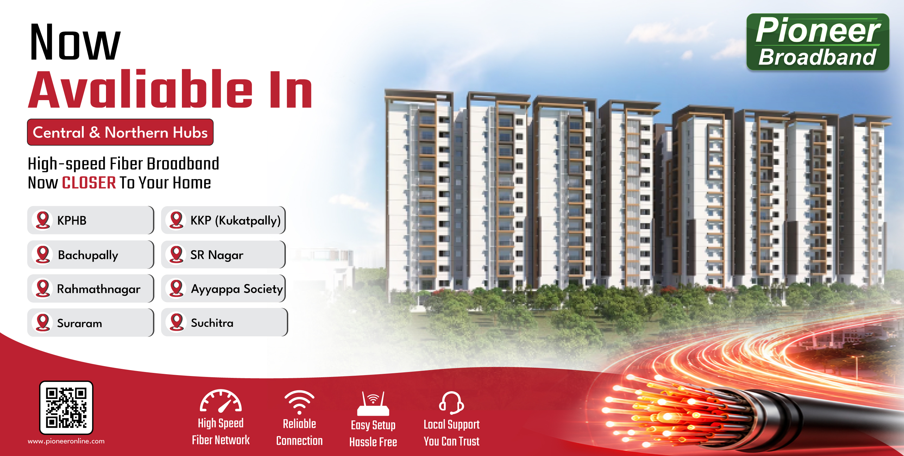 Broadband Internet in KPHB, Kukatpally & North Hyderabad | Pioneer